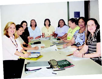 Grupo de Supervisoras Pedagógicas (foto: Jaquelline Andréa Marques)