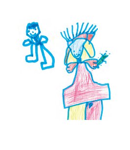 “Nossa Senhora das Dores” (Ilustração de criança de 6 anos)